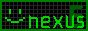 abbey's button, which holds the word nexus6 in green letters and a winking smiley face in green. button credit to owlhari.com!